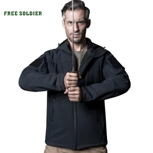 Outdoor camping hiking tactical soft-shell coat