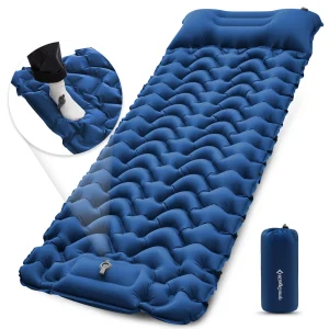 Ultralight Inflatable Sleeping Mat With Pillow