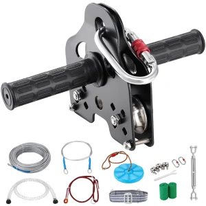 60/80/100/120FT Zipline Kit Up to 500lbs