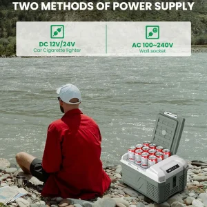 Refrigerator 12V/24V Fridge 100V~240V AC Electric Cooler for Camping